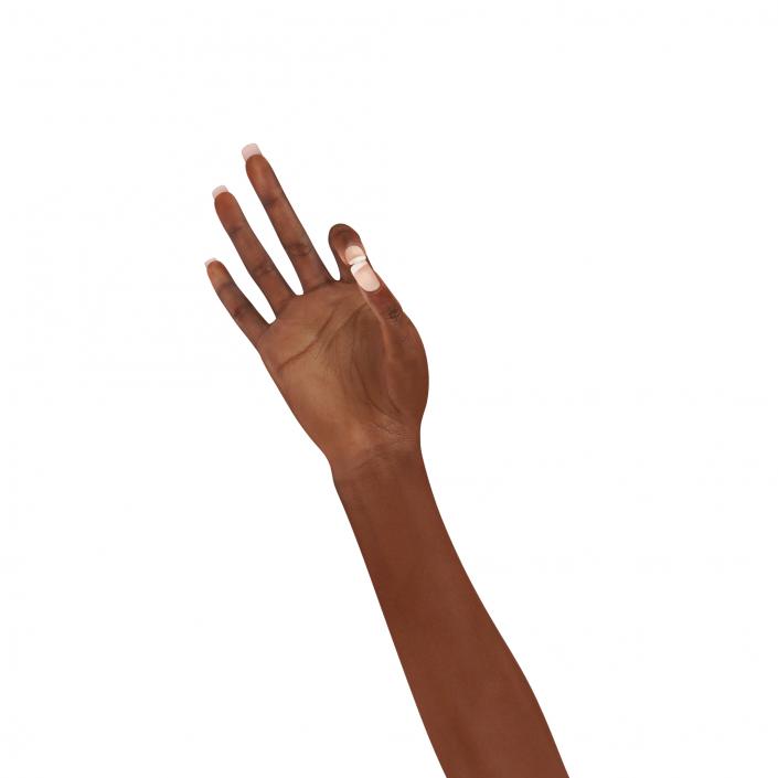 3D model Female Hand African American Pose 4