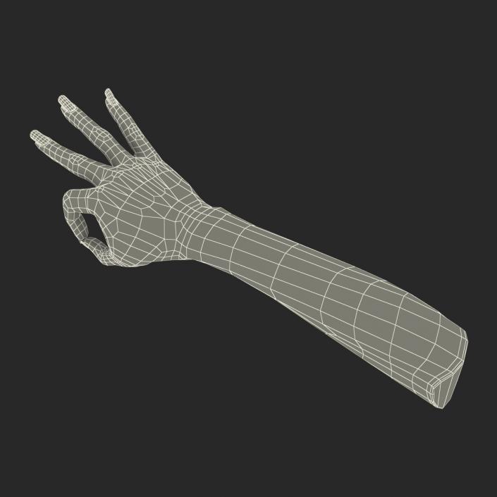 3D model Female Hand African American Pose 4