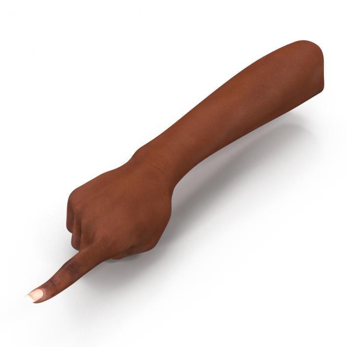 3D model Female Hand African American Pose 5