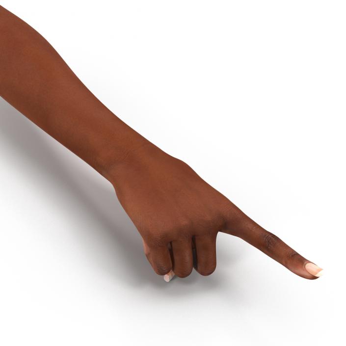 3D model Female Hand African American Pose 5