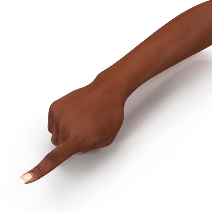 3D model Female Hand African American Pose 5