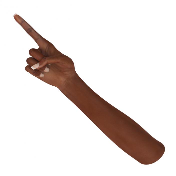 3D model Female Hand African American Pose 5