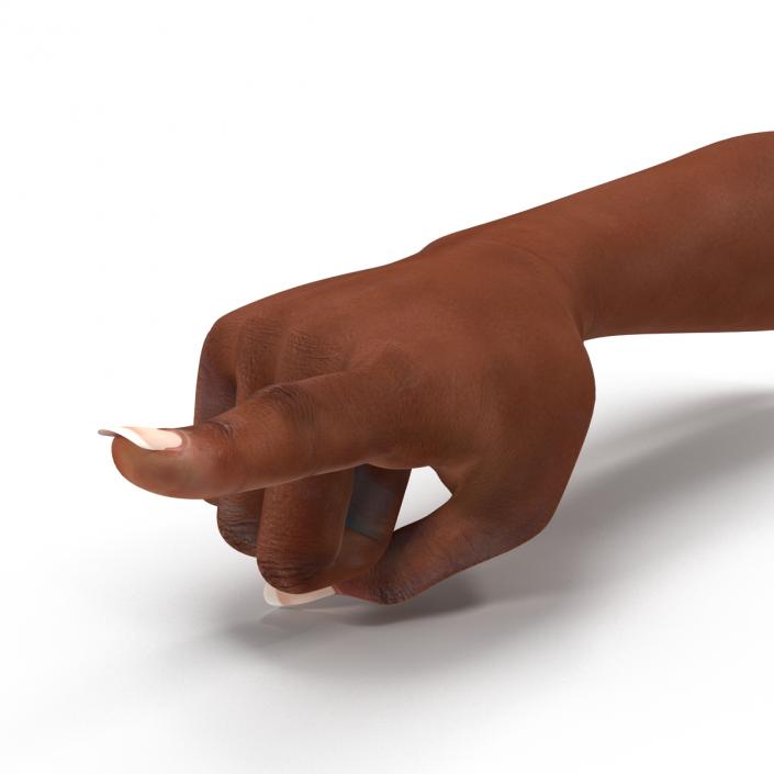 3D model Female Hand African American Pose 5