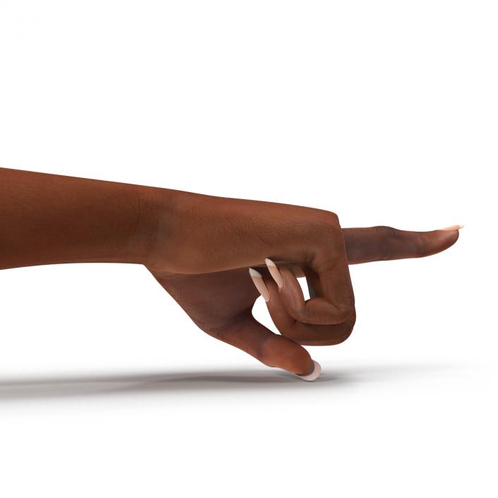 3D model Female Hand African American Pose 5