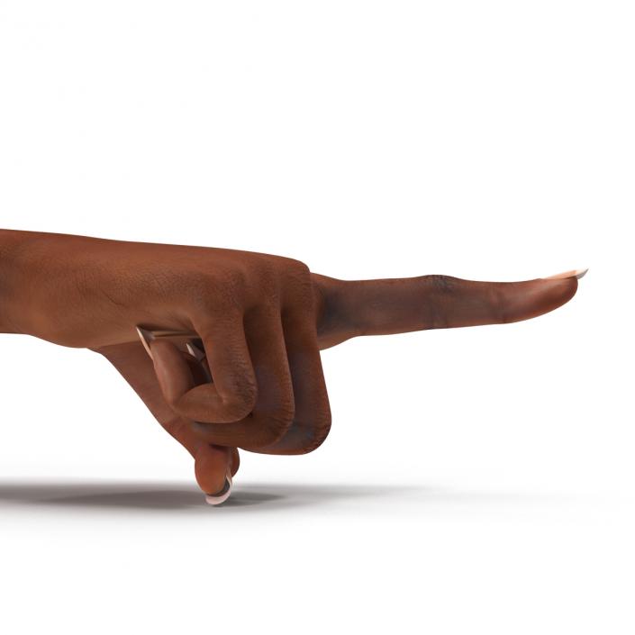 3D model Female Hand African American Pose 5