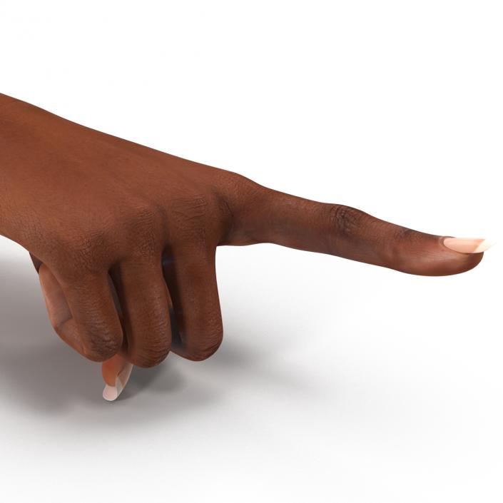 3D model Female Hand African American Pose 5