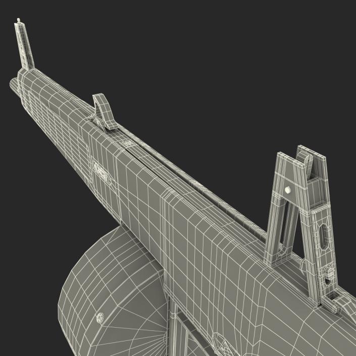 3D Auto Assault Shotgun AA-12 Round Drum Magazine