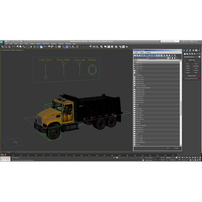 3D model Dump Truck Generic Rigged