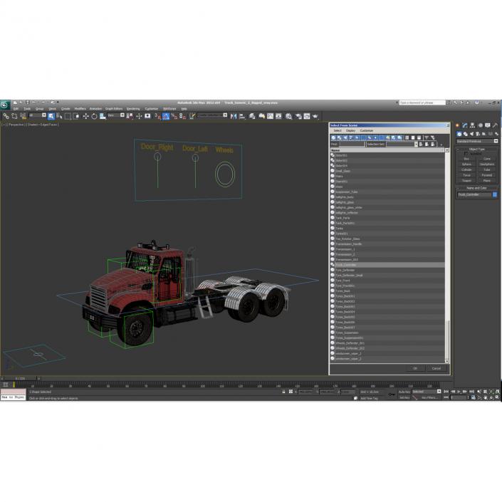 Truck Generic 2 Rigged 3D