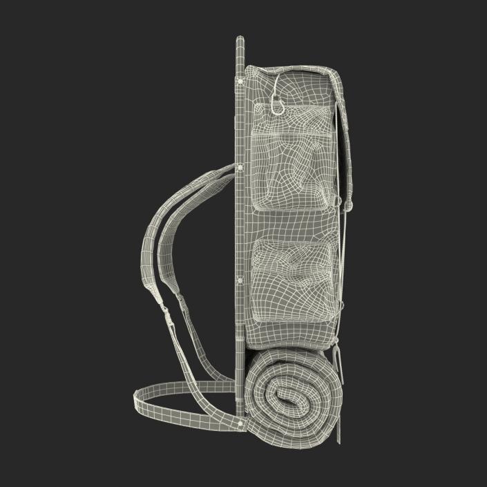 3D Camping Backpack 3 model