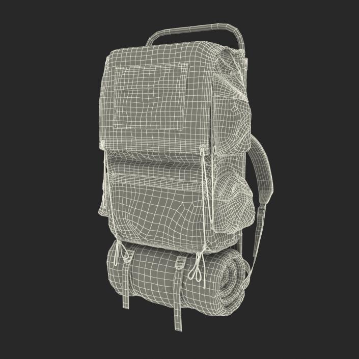 3D Camping Backpack 3 model