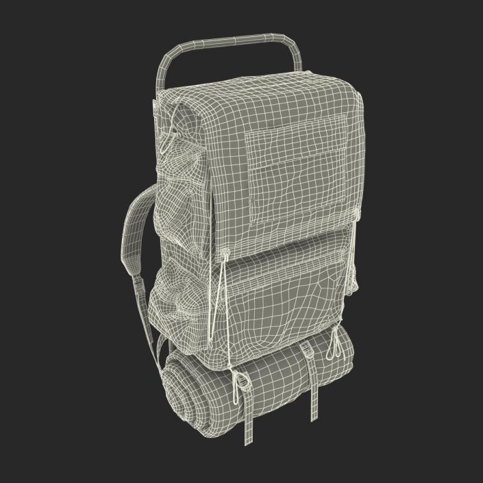 3D Camping Backpack 3 model