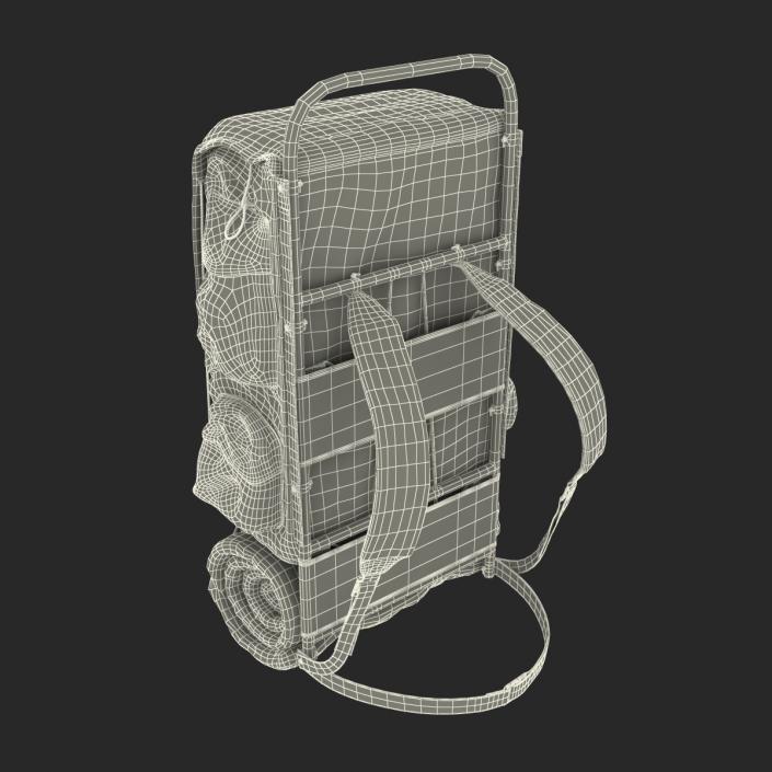 3D Camping Backpack 3 model