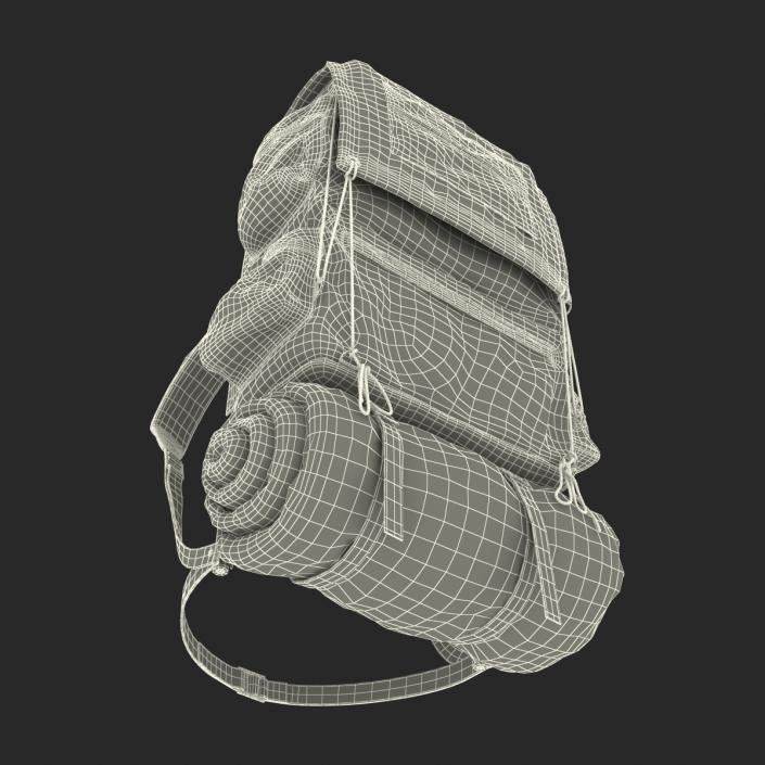 3D Camping Backpack 3 model