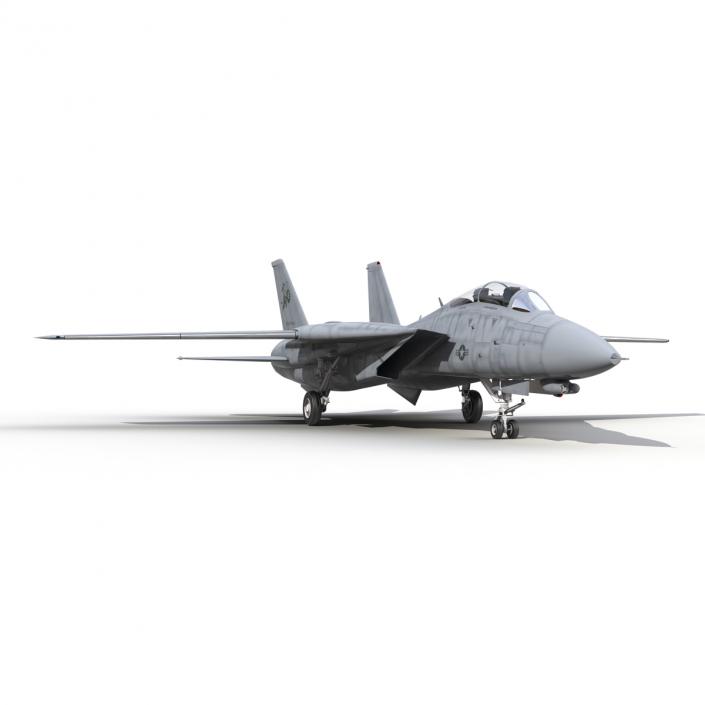 3D model F-14 Tomcat US Combat Aircraft