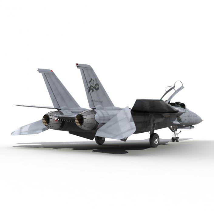 3D model F-14 Tomcat US Combat Aircraft