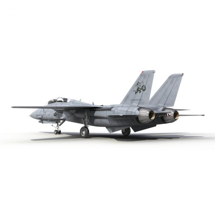 3D model F-14 Tomcat US Combat Aircraft