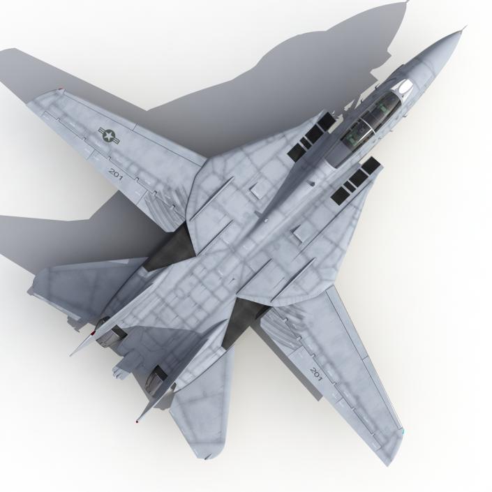 3D model F-14 Tomcat US Combat Aircraft