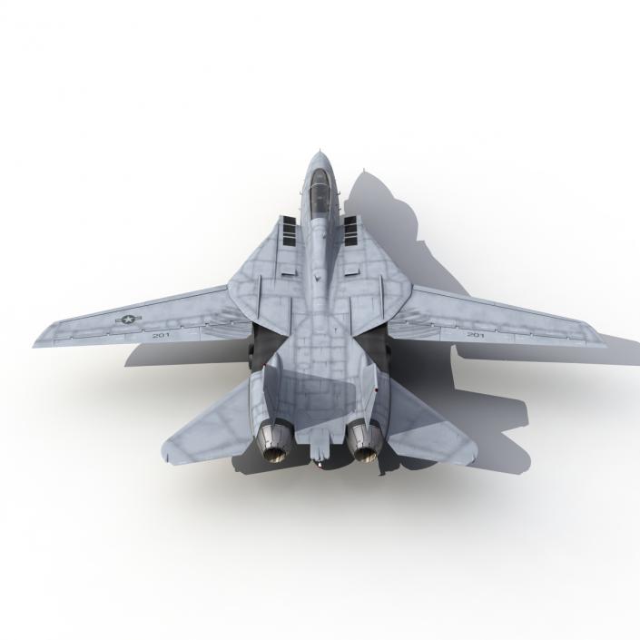 3D model F-14 Tomcat US Combat Aircraft