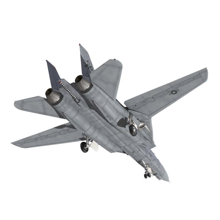 3D model F-14 Tomcat US Combat Aircraft