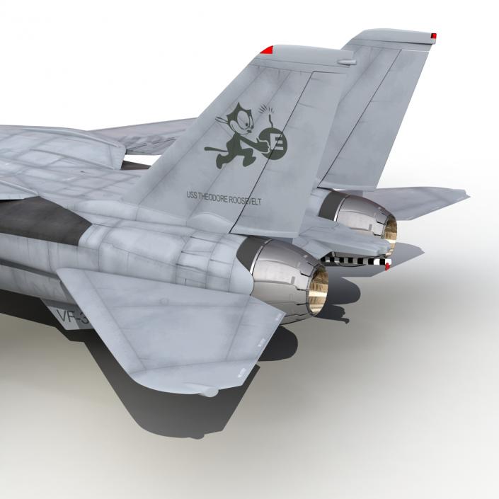 3D model F-14 Tomcat US Combat Aircraft