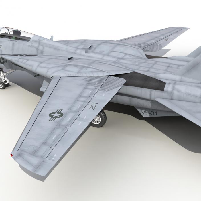 3D model F-14 Tomcat US Combat Aircraft