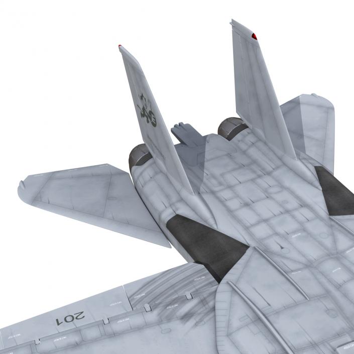 3D model F-14 Tomcat US Combat Aircraft