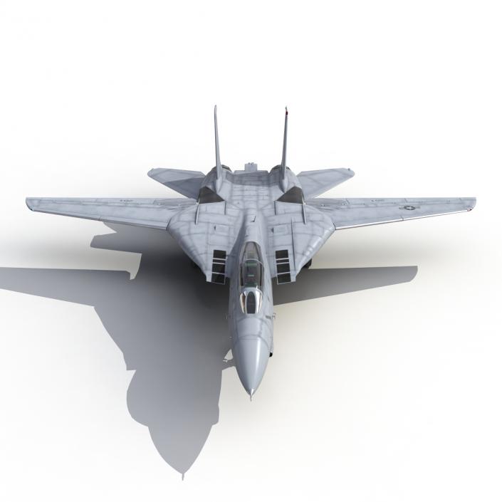 F-14 Tomcat US Combat Aircraft Rigged 3D