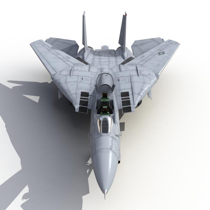 F-14 Tomcat US Combat Aircraft Rigged 3D