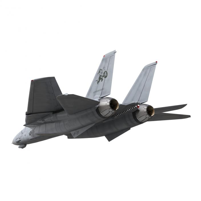 F-14 Tomcat US Combat Aircraft Rigged 3D