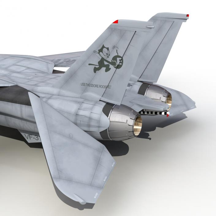 F-14 Tomcat US Combat Aircraft Rigged 3D