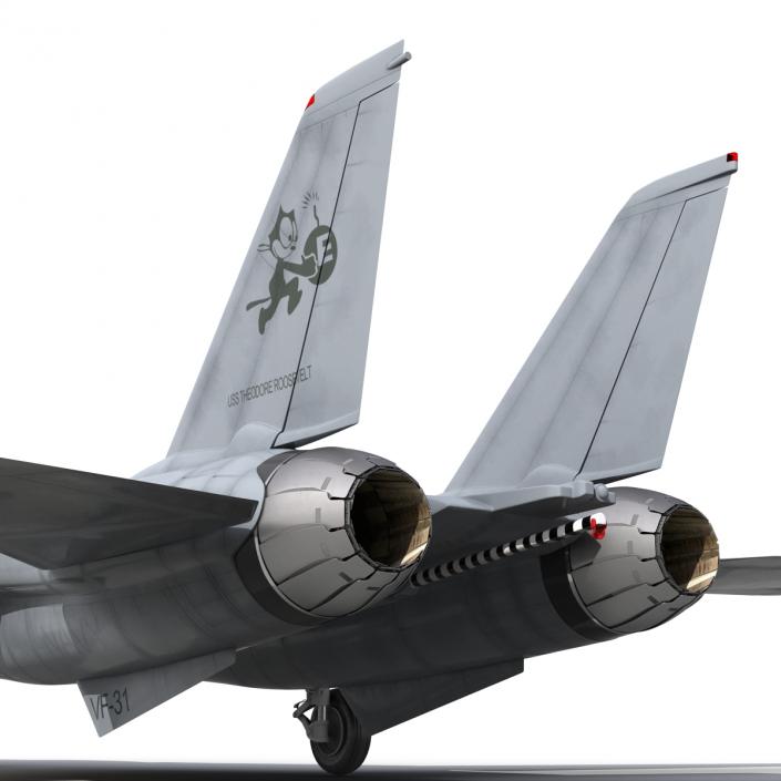 F-14 Tomcat US Combat Aircraft Rigged 3D