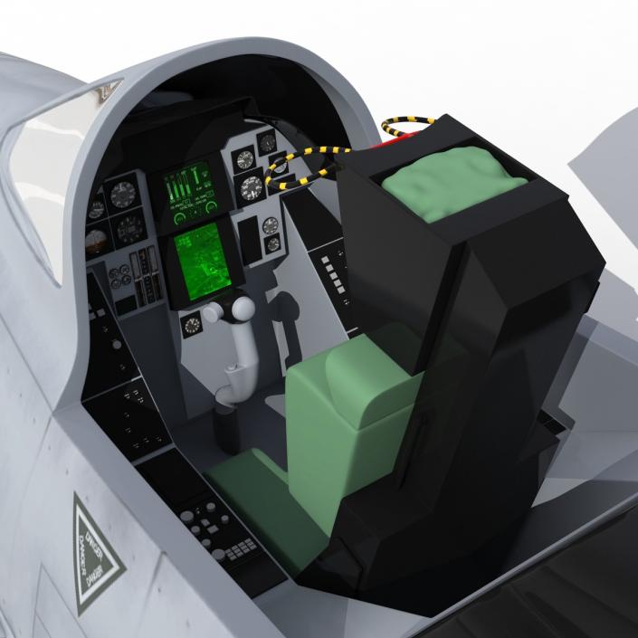 F-14 Tomcat US Combat Aircraft Rigged 3D