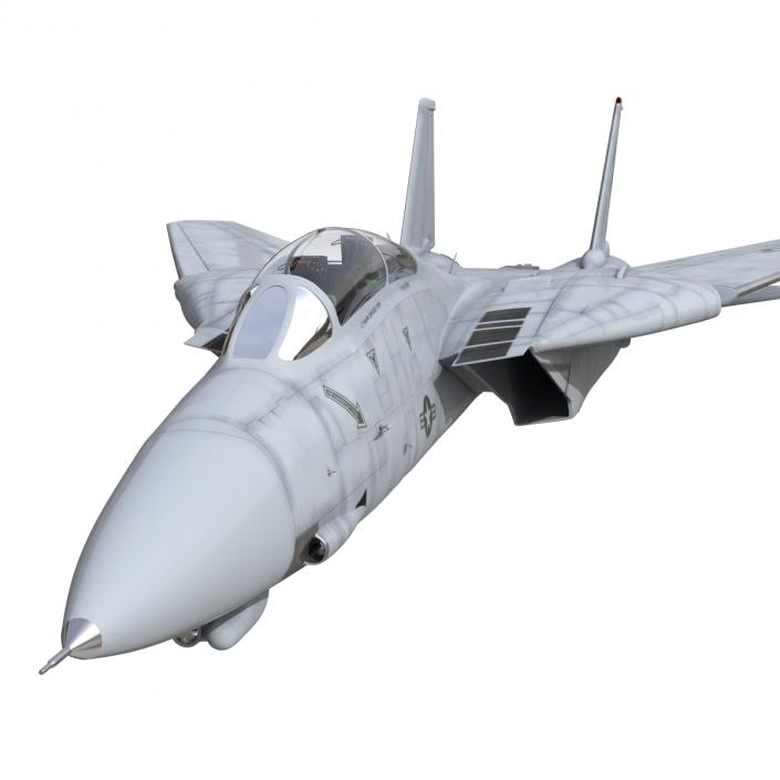 F-14 Tomcat US Combat Aircraft Rigged 3D