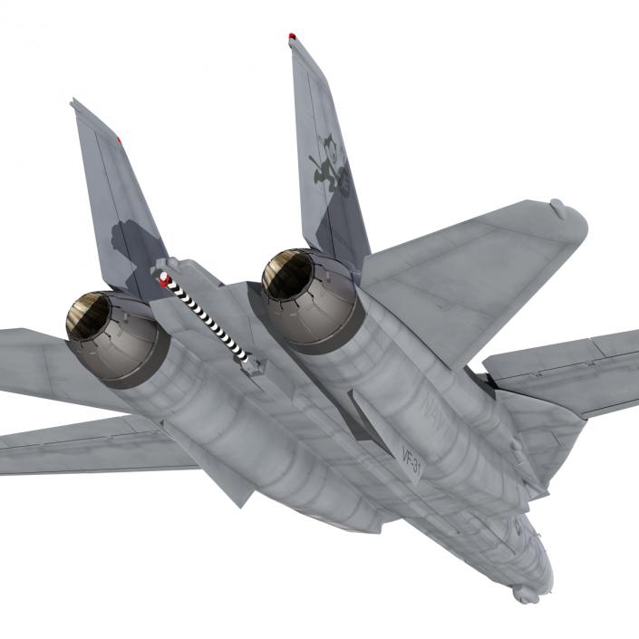 F-14 Tomcat US Combat Aircraft Rigged 3D