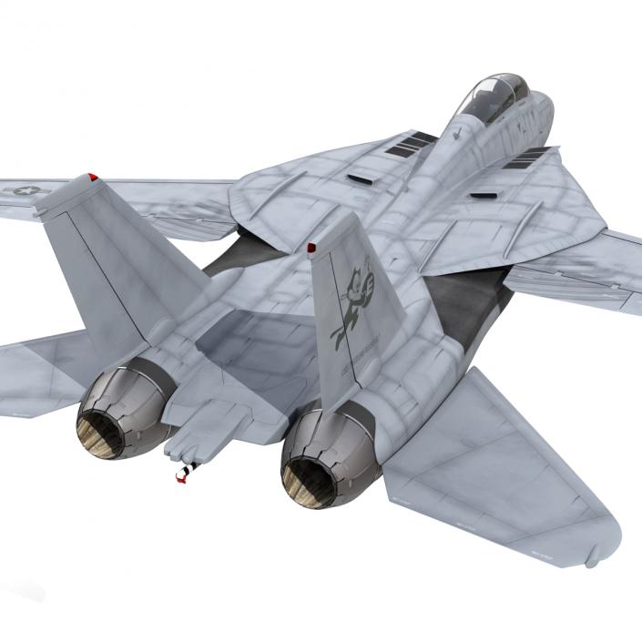 F-14 Tomcat US Combat Aircraft Rigged 3D