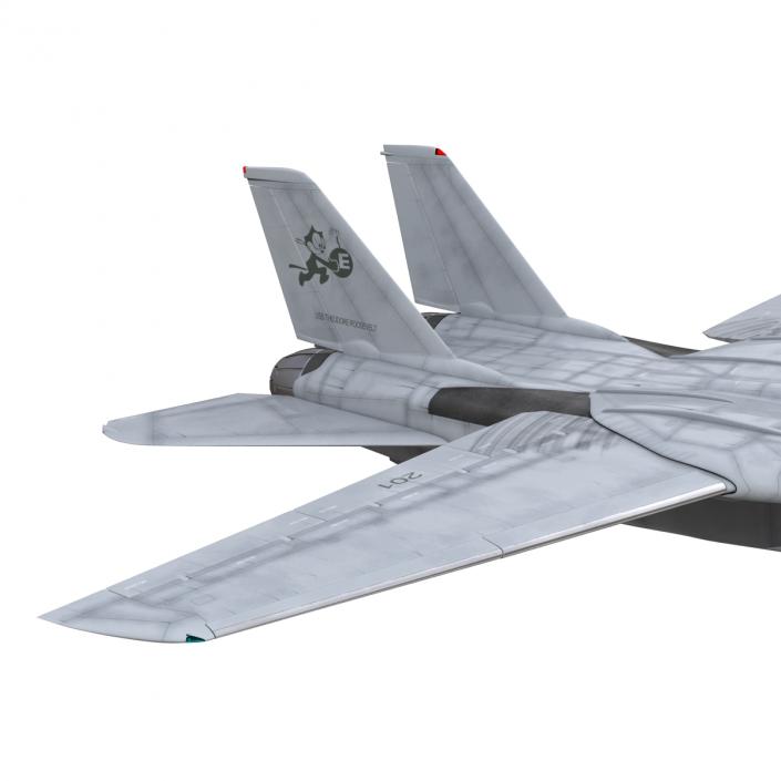 F-14 Tomcat US Combat Aircraft Rigged 3D