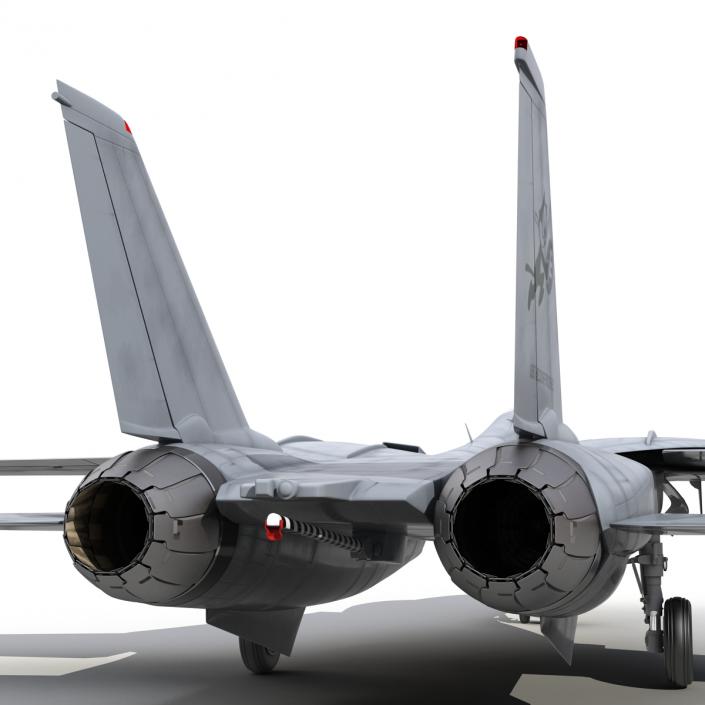 F-14 Tomcat US Combat Aircraft Rigged 3D