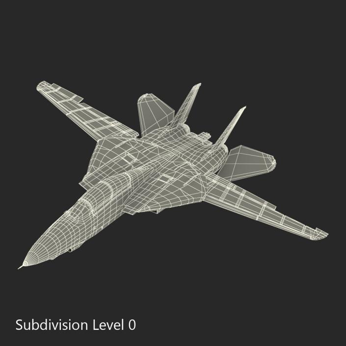 F-14 Tomcat US Combat Aircraft Rigged 3D