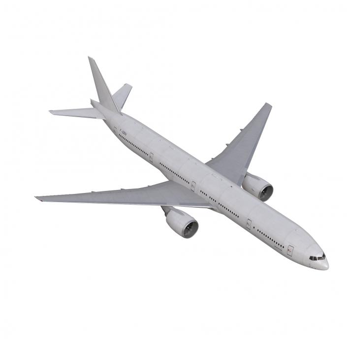 Boeing 777-300 Generic Rigged 3D model