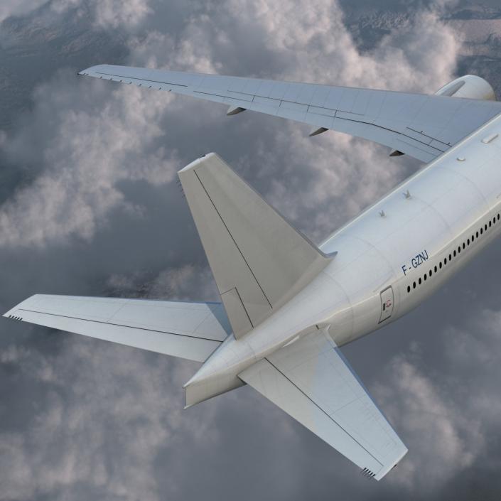 Boeing 777-300 Generic Rigged 3D model