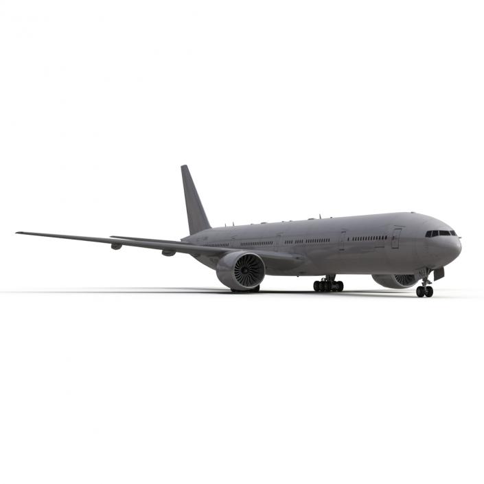 Boeing 777-300 Generic Rigged 3D model