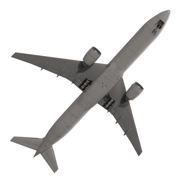 Boeing 777-300 Generic Rigged 3D model