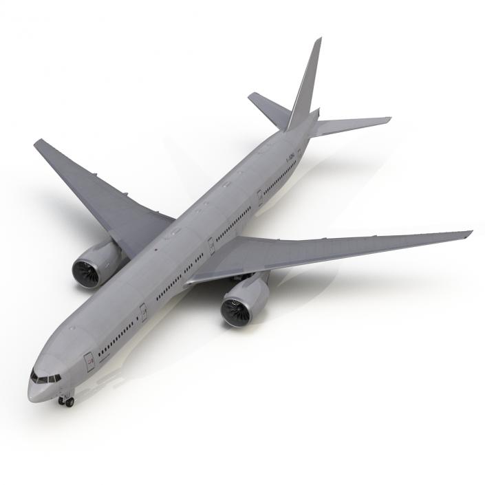 Boeing 777-300 Generic Rigged 3D model