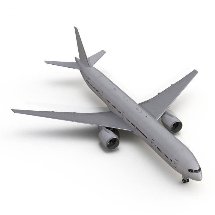 Boeing 777-300 Generic Rigged 3D model