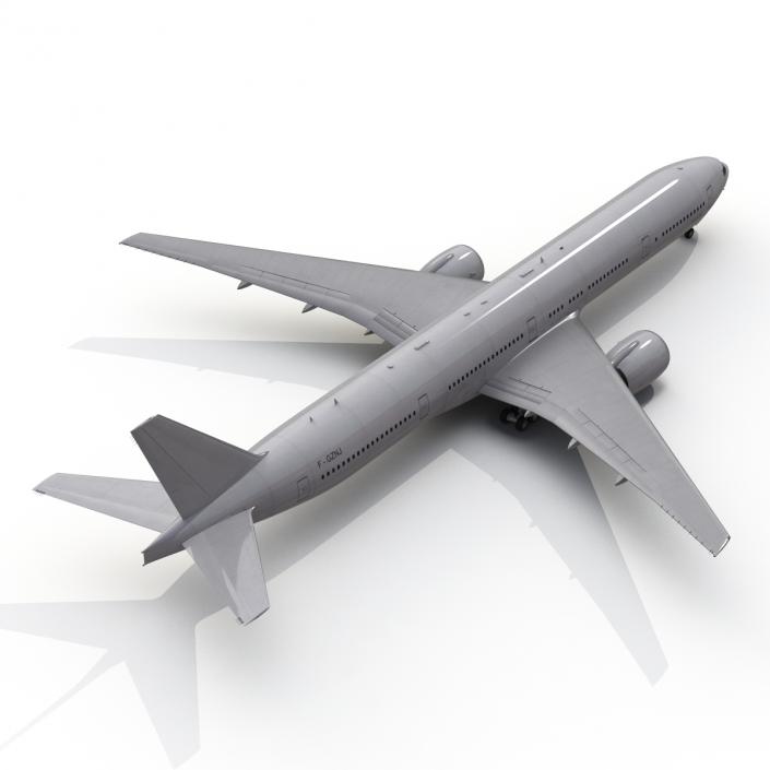 Boeing 777-300 Generic Rigged 3D model