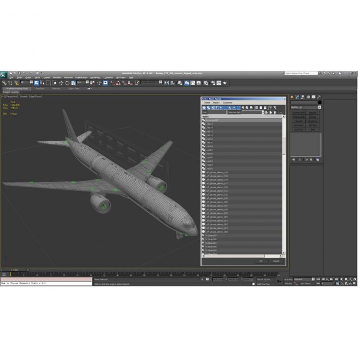 Boeing 777-300 Generic Rigged 3D model