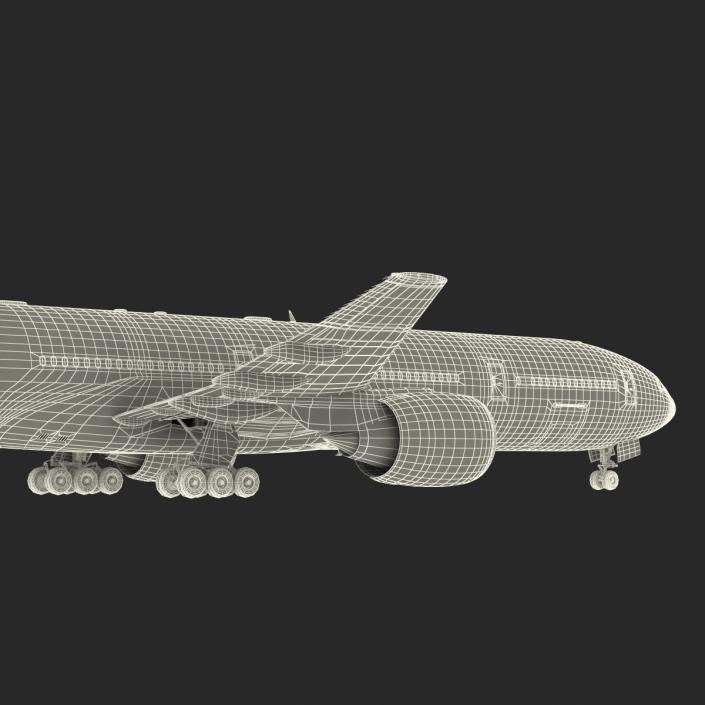 Boeing 777-300 Generic Rigged 3D model