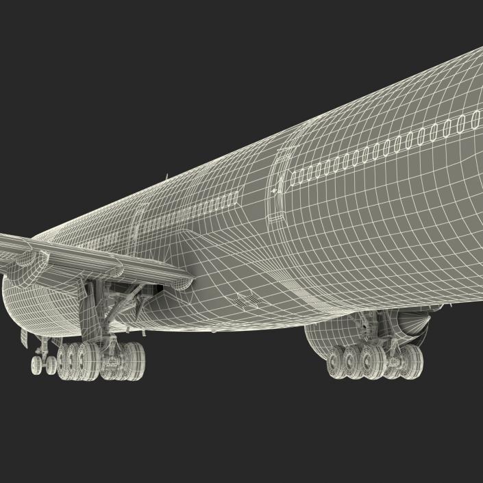 Boeing 777-300 Generic Rigged 3D model