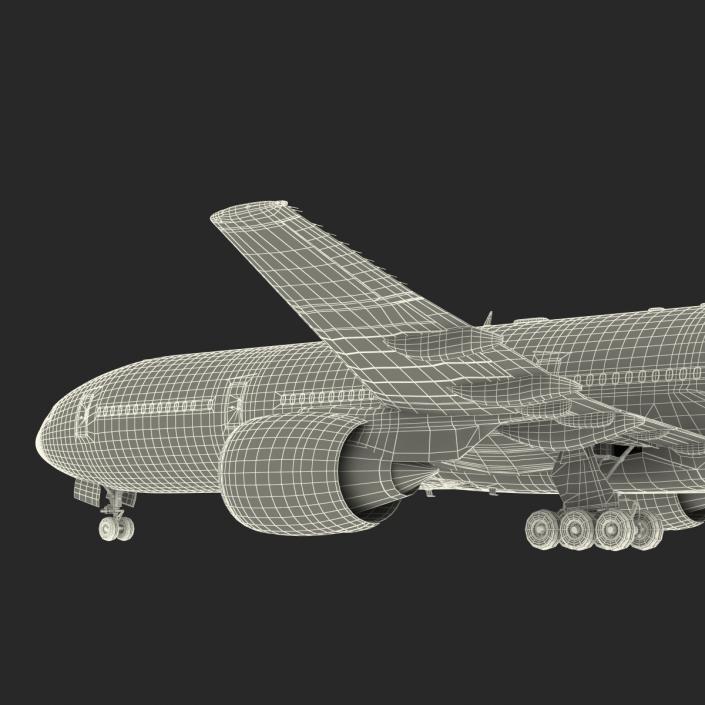 Boeing 777-300 Generic Rigged 3D model